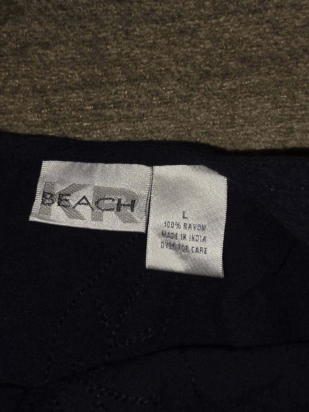KR Beach Black Shift Dress/ Cover Up Large